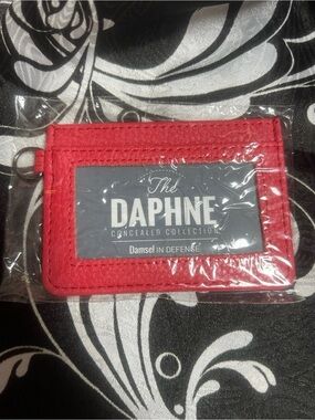 Damsel in Defense Slim Shelly RFID wallet- Red